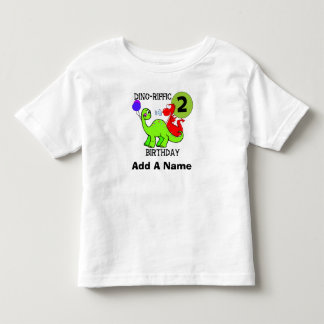 De Bebé 2da camiseta personalizada del cumpleaños del