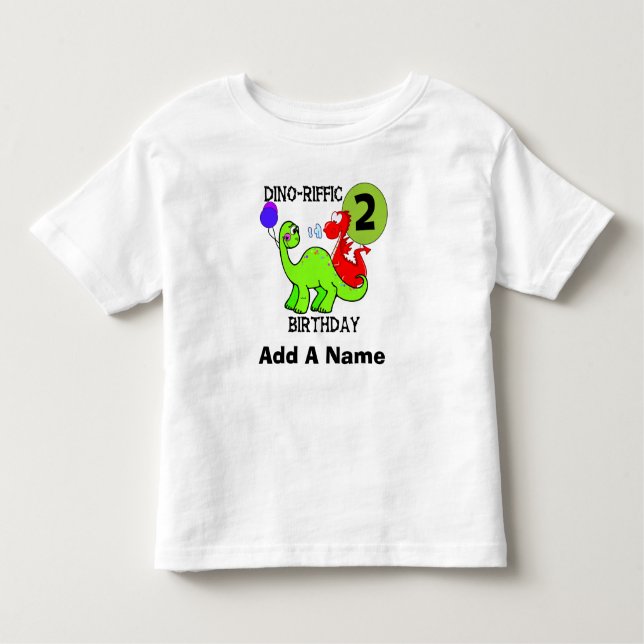 De Bebé 2da camiseta personalizada del cumpleaños del (Anverso)