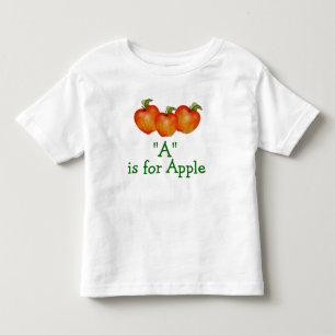 De Bebé A está para Apple aprende deletrear la camiseta