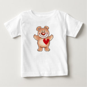 De Bebé Abráceme camiseta del niño del oso