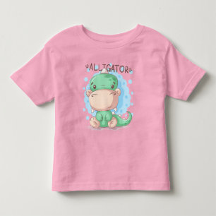 De Bebé Adorables Cute Alligator Para Niños Camiseta