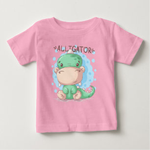 De Bebé Adorables Cute Alligator Para Niños Camiseta