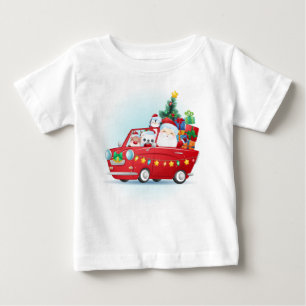 De Bebé Adorables Navidades Santa con camiseta actual