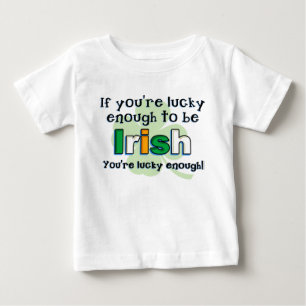 De Bebé Afortunado para ser camiseta infantil irlandesa