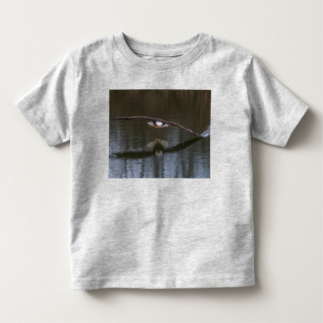 De Bebé Águila calva en la camiseta del niño pequeño que v (Anverso)