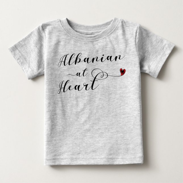 De Bebé Albanés en la camiseta del corazón, Albania (Anverso)