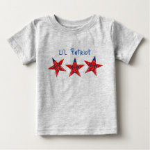 Americana Li'l Patriot Bandana Estrellas camiseta 
