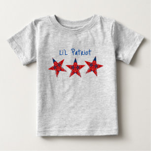 De Bebé Americana Li'l Patriot Bandana Estrellas camiseta 