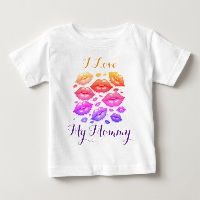 De Bebé Amo a mi mamá, pequeña camiseta (Anverso)