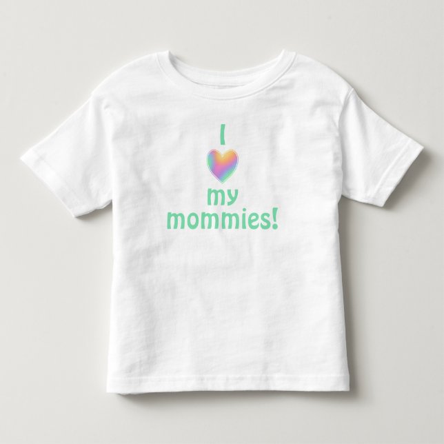 De Bebé Amo A Mis Mommitas, Pequeña Camiseta (Anverso)