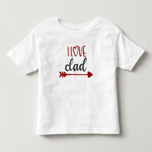 De Bebé Amo a papá, pequeño camiseta