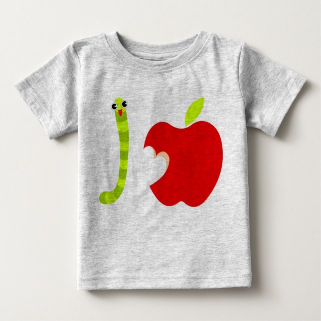 De Bebé Amo la camiseta Apple (Anverso)