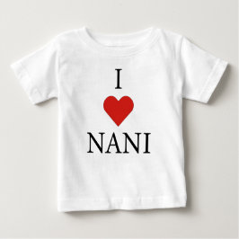 De Bebé AMO LA Camiseta NANI Baby