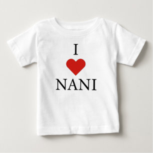 De Bebé AMO LA Camiseta NANI Baby 