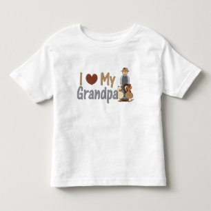 De Bebé Amo mi abuelo (granjero), camiseta pequeña