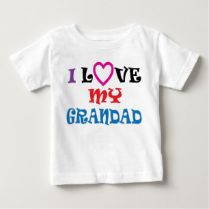 De Bebé Amo mi camiseta del Grandad