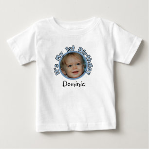 De Bebé Añada la foto y nombre la 1ra camiseta del
