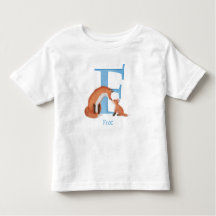 Animal ABC F es para zorro camiseta