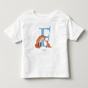 De Bebé Animal ABC F es para zorro camiseta