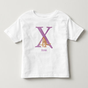 De Bebé Animal ABC X es para camiseta xerus