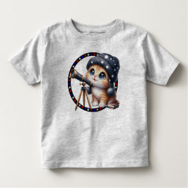 De Bebé Astronomía Kitty Toddler camiseta