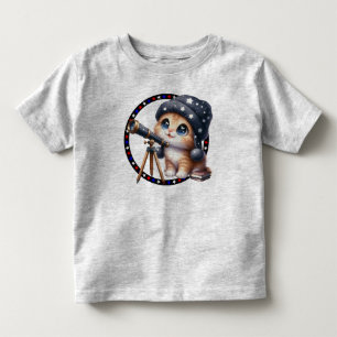 De Bebé Astronomía Kitty Toddler camiseta