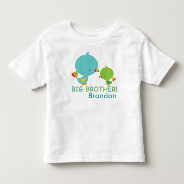 De Bebé Aves Cutas Gran Hermano Toddler Bella Camiseta Jer (Anverso)