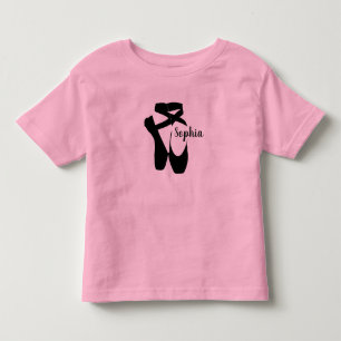 De Bebé Ballet Shoes Design Camiseta para niños