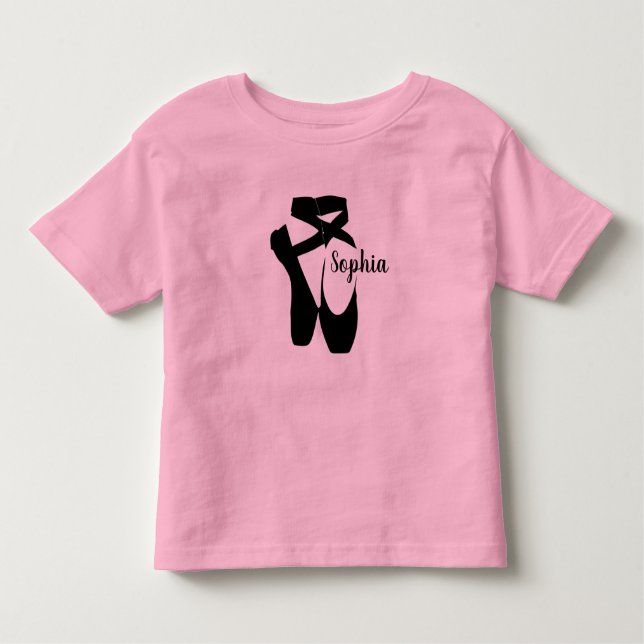 De Bebé Ballet Shoes Design Camiseta para niños (Anverso)