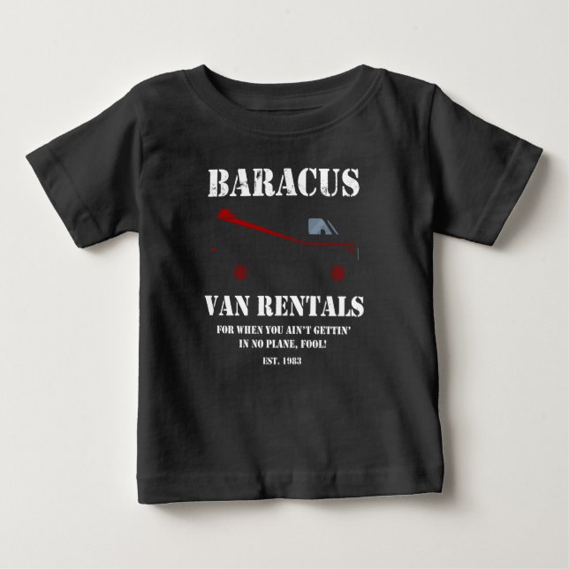 De Bebé Baracus Van Rentals Camiseta A-Team (Anverso)