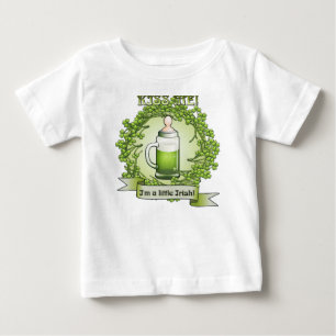 De Bebé Béseme Im una pequeña camiseta divertida irlande