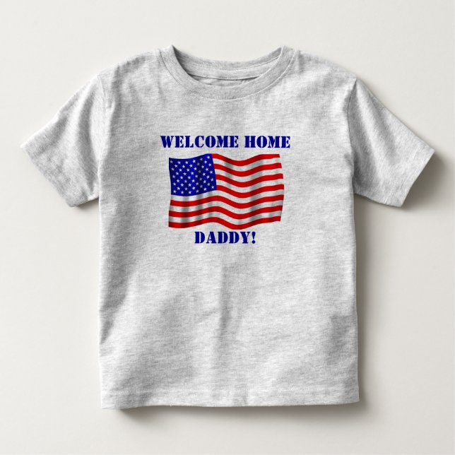 De Bebé ¡Bienvenida Papá! Camiseta (Anverso)