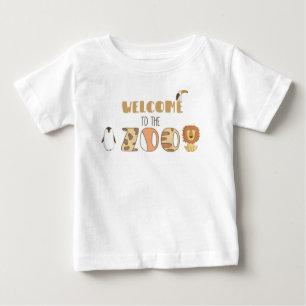 De Bebé Bienvenidos A La Camiseta Del Zoológico