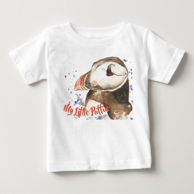 De Bebé blanco del niño mi pequeña camiseta del (Anverso)