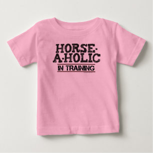 De Bebé Caballo-UNo-Holic en camiseta del niño del