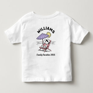 De Bebé Cacahuetes   Camiseta Snoopy Beach Vacation