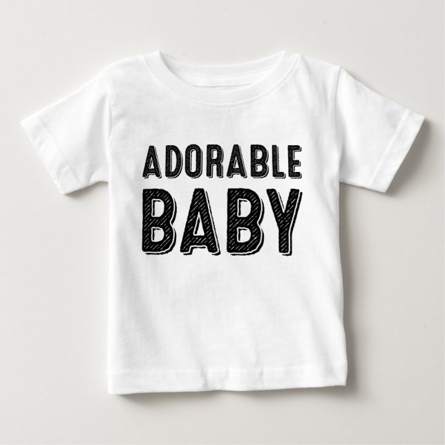 De Bebé Camiseta Adorable Baby (Anverso)