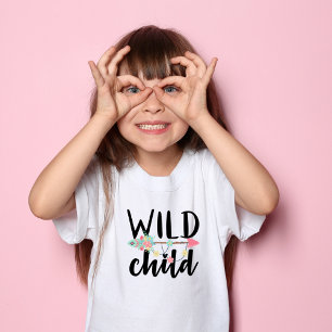 De Bebé Camiseta Adorable Boho WILD para niños pequeños Ch