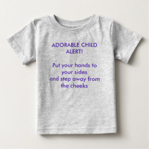 De Bebé Camiseta adorable del niño