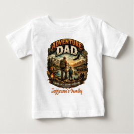 De Bebé Camiseta Adventure Dad – Camping al aire libre vin
