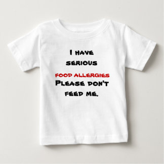 De Bebé Camiseta alérgica para alimentos