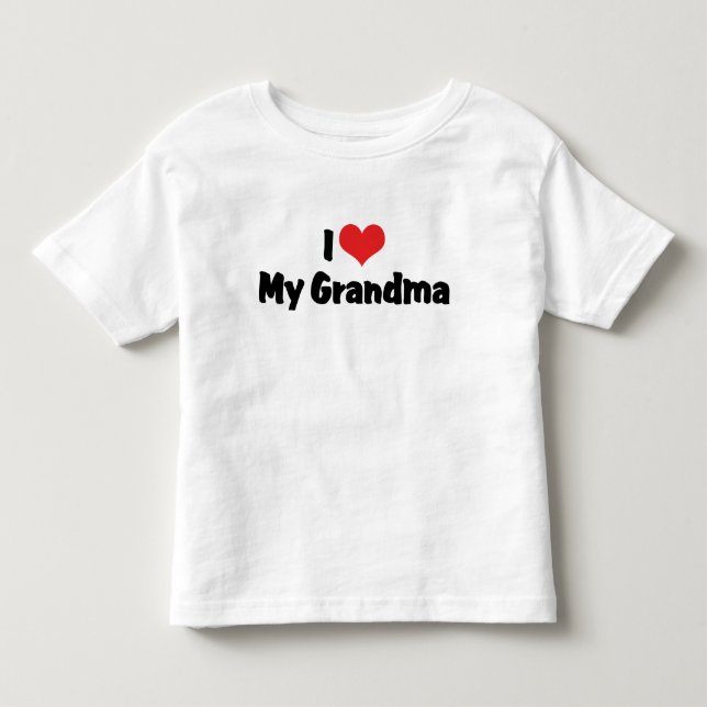 De Bebé Camiseta Amo a mi Abuela (Anverso)