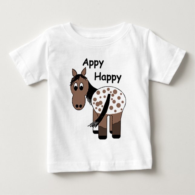 De Bebé Camiseta Appy Happy Blanket Appaloosa (Anverso)