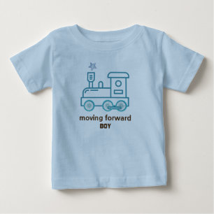 De Bebé Camiseta azul para niño Moving Forward Baby