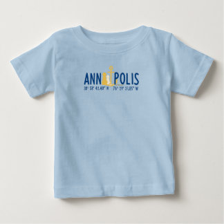 De Bebé Camiseta Baby Anchored In Annapolis