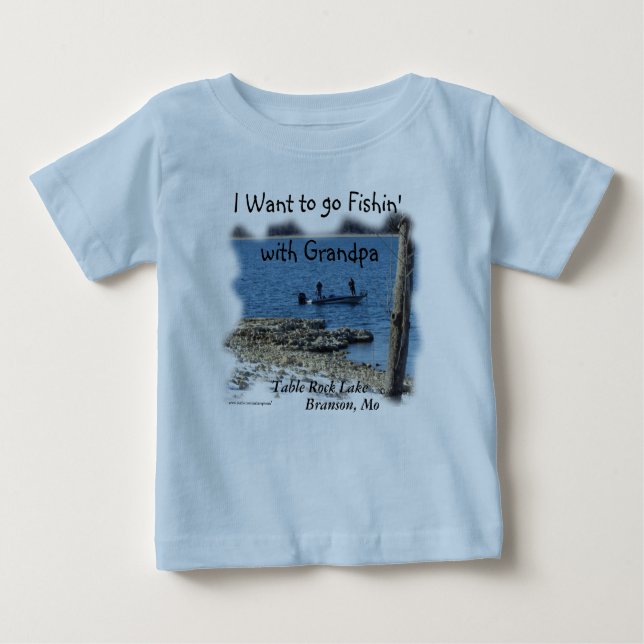 De Bebé Camiseta Baby Boy 2338 Table Rock Lake-personaliza (Anverso)