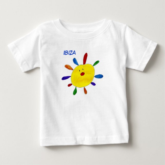De Bebé Camiseta bebe ibiza. (Anverso)