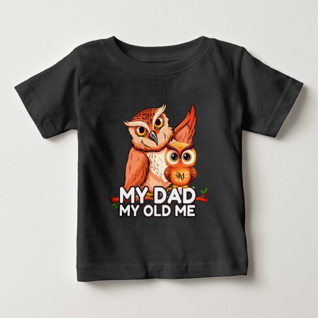 De Bebé Camiseta bebé: Mi papá mi viejo (negro) (Anverso)