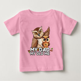 De Bebé Camiseta bebé: Mi papá mi viejo (rosa)