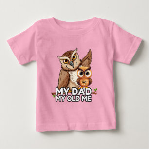 De Bebé Camiseta bebé: Mi papá mi viejo (rosa)